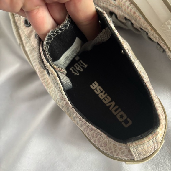 Converse Low Top Shoes Sneakers Rainbow Diamond Shimmer Size 6 - Picture 8 of 15